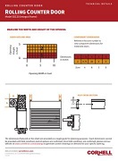 Counter Integral Frame Door