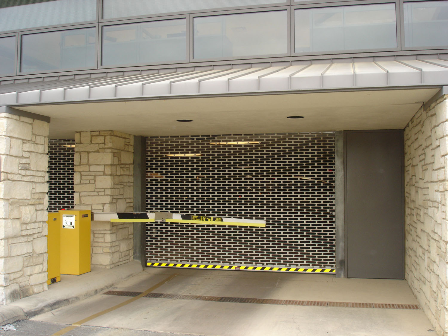 metal gates parking garage