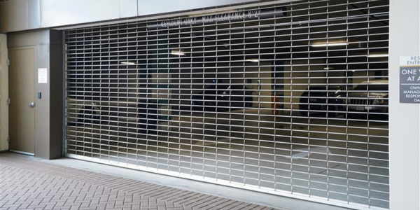 extreme high performance microcoil grille on a parking garage