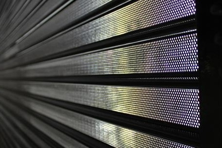 metal service door with perforated slats2