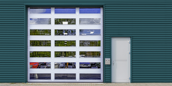 extreme series sectional door in auto service center