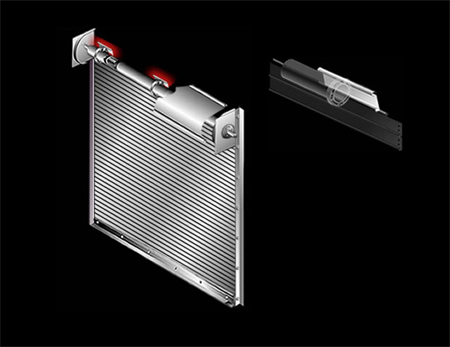 Fastening-Section fastening-section on rolling door