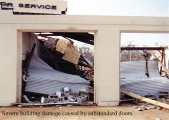 Hurricane Proof Doors competitor with text