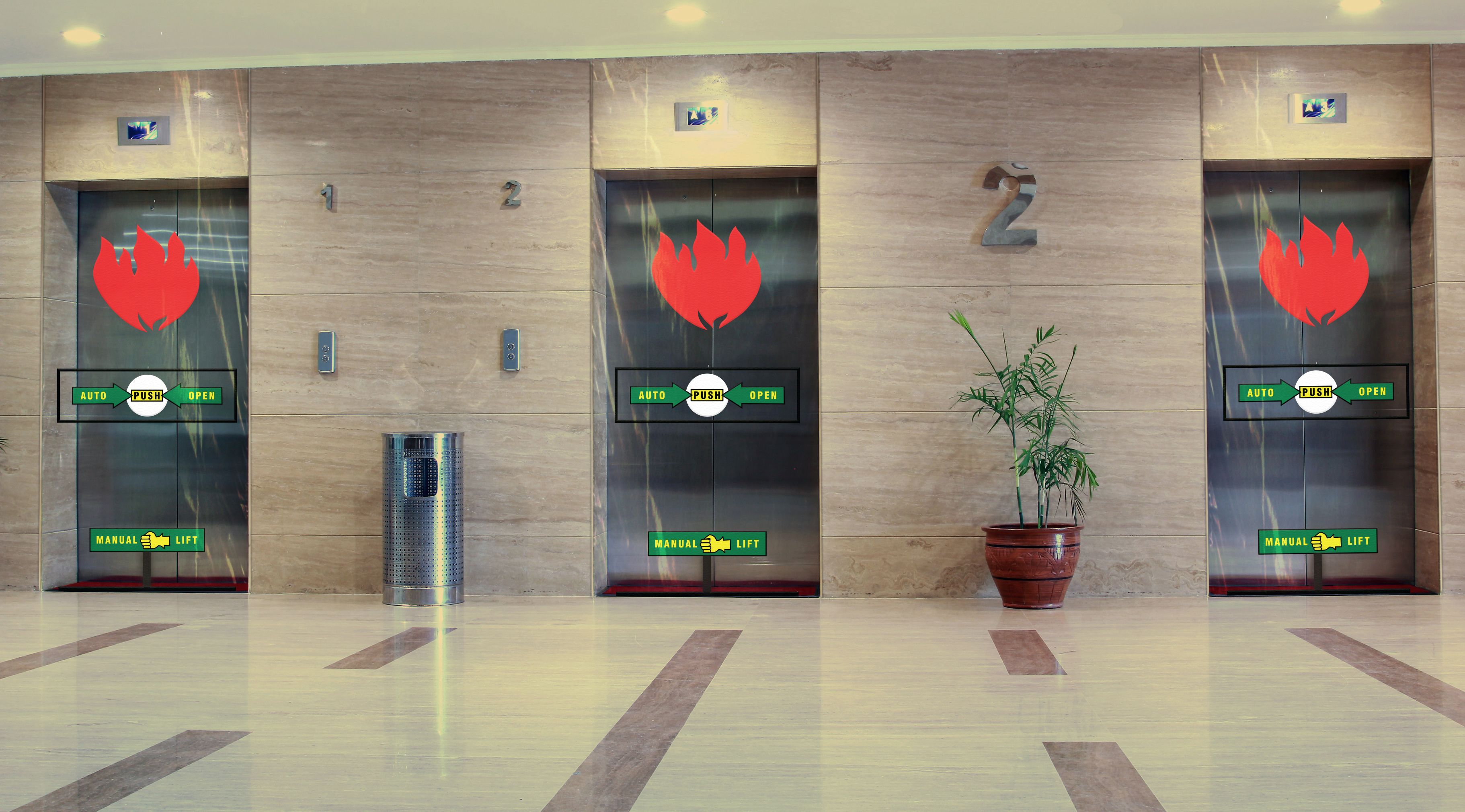 Smoke Curtain Elevator Protection By Cornell