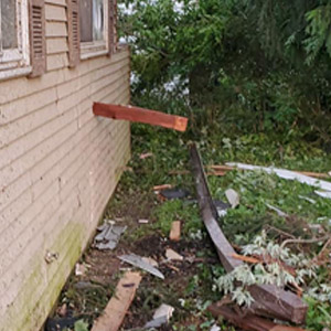 storm room door test - Tornado board  projectile