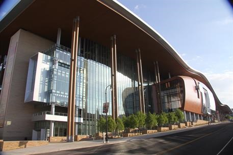 Picture of the exterior of the Nashville Convention Center