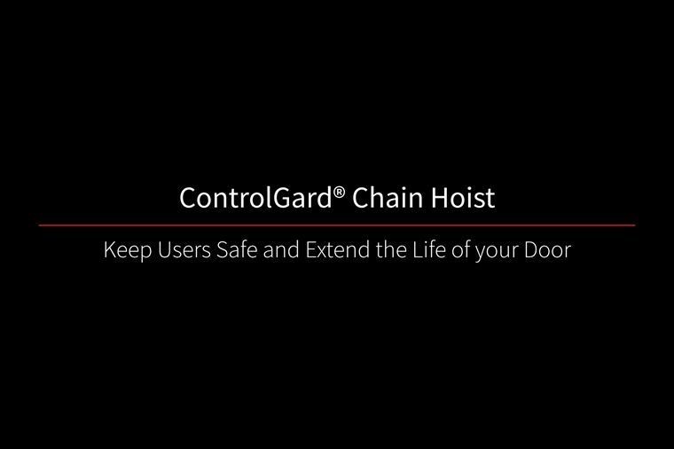 ControlGard Chain Hoist Keep Users Safe and Extend the Life of your Door