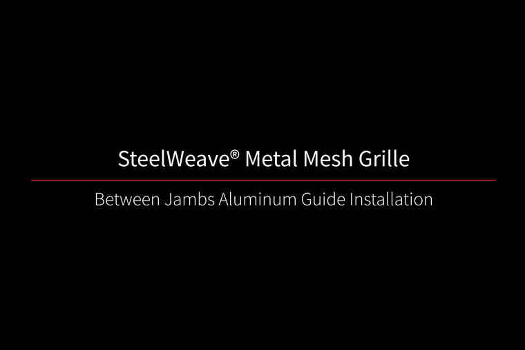 SteelWeave Grille Between Jams Video Thumbnail Black